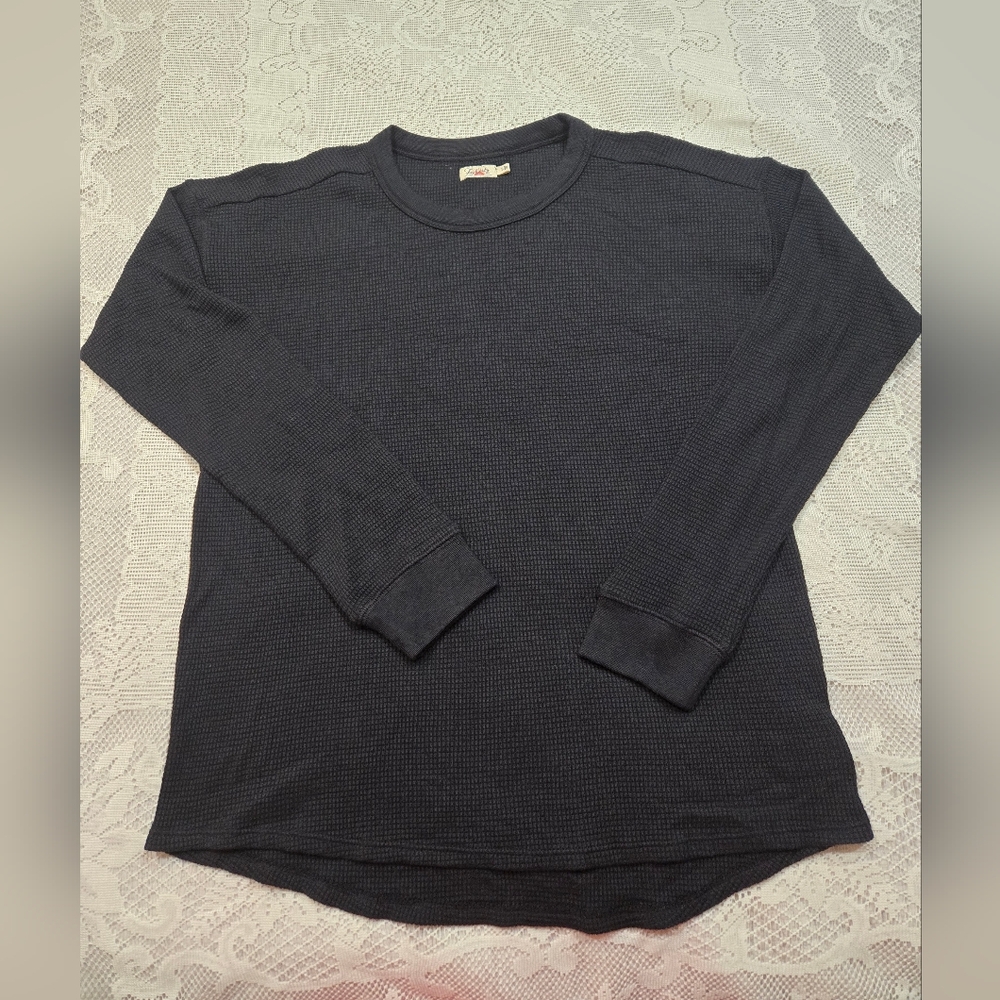 Faherty Dark Blue Women's Crew Neck Sweater Sz Small